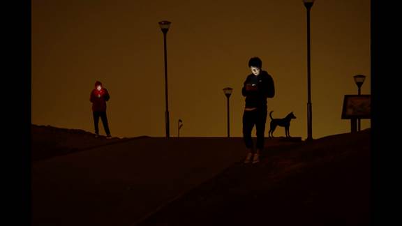 說明: Macintosh HD:Users:chendong:Desktop:張乾琦 工作坊:工作坊:官方作品:中文圖說:不存在的戰(zhàn)爭:1. 張乾琦，“不存在的戰(zhàn)爭”視頻截圖，2017.jpg